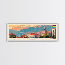 Load image into Gallery viewer, Dusseldorf Germany Travel Art, City Art, Framed Canvas Print or Metal Wall Art, Europe Travel Poster, Panoramic Wall Art, Extra Wide Wall Art
