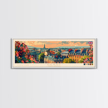 Load image into Gallery viewer, Derby United Kingdom Travel Print Wall Art, Panoramic City Art, Travel Art, Wall Decor, Vacation Gift, Framed Canvas Print Or Metal Art
