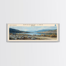 Load image into Gallery viewer, Table Rock Lake Missouri Panoramic Wall Art, Framed Canvas Print, Lake House Decor, Travel Poster, Beautiful Lake Scene, Living Room Decor
