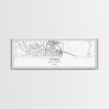 Load image into Gallery viewer, Panoramic Mobile City Map, Alabama Art, Map Print, Minimalist Wall Art, Canvas Art, Housewarming Gift, Street Map Art, Closing Gift

