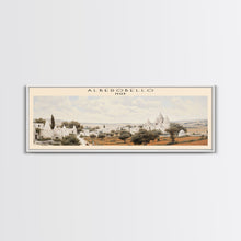 Carregar imagem no visualizador da galeria, Alberobello Italy | Framed Travel Poster Canvas Print | Trendy Wall Art | Watercolor Painting | Living Room Art | Unique Art
