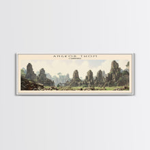 Carregar imagem no visualizador da galeria, Angkor Thom Framed Canvas Print Travel Poster | Wall Art | Home Decor | Gift For Travel Lover | Wall Hanging | Original Art
