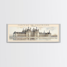Cargar imagen en el visor de la galería, Château de Chambord Travel Poster Print, Framed Canvas Print, COUNTRY Travel Art, Wood Framed Art, Wall Hanging, Home Decor
