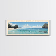 Carregar imagem no visualizador da galeria, Fernando de Noronha COUNTRY | Framed Travel Poster Canvas Print | Trendy Wall Art | Watercolor Painting | Living Room Art | Unique Art
