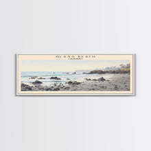 Load image into Gallery viewer, Glass Beach Travel Print Wall Art, Travel Poster Print, Retro Style COUNTRY Home Decor, Wall Hanging, Travel Gift Idea, Unique Metal Art
