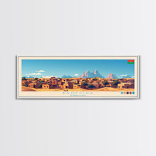 Load image into Gallery viewer, Banfora, Burkina Faso Panoramic Travel Poster Canvas Print, Banfora, Burkina Faso Painting, Burkina Faso Art, Banfora Travel Art, Guest Room Painting
