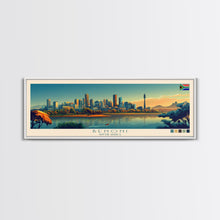 Load image into Gallery viewer, Benoni, South Africa Panoramic Travel Poster Canvas Print, Benoni, South Africa Painting, South Africa Art, Benoni Travel Art, Living Room Painting
