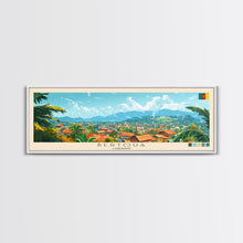 Load image into Gallery viewer, Bertoua, Cameroon Travel Poster Panoramic Canvas Print, Bertoua, Cameroon Painting, Cameroon Art, Bertoua Travel Art, Guest Room Painting
