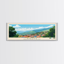 Carregar imagem no visualizador da galeria, Bukavu, Congo Panoramic Travel Poster Canvas Print, Bukavu, Congo Painting, Congo Art, Bukavu Travel Art, Living Room Painting
