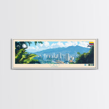 Carregar imagem no visualizador da galeria, Cali, Colombia Travel Poster Panoramic Canvas Print, Cali, Colombia Painting, Colombia Art, Cali Travel Art, Guest Room Painting
