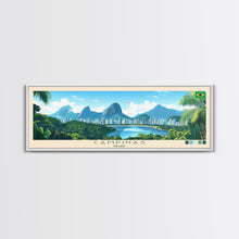 Carregar imagem no visualizador da galeria, Campinas, Brazil Travel Poster Panoramic Canvas Print, Campinas, Brazil Painting, Brazil Art, Campinas Travel Art, Guest Room Painting
