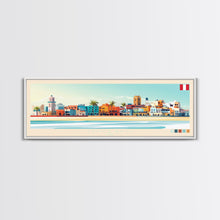 Cargar imagen en el visor de la galería, Chiclayo, Peru Panoramic Travel Poster Canvas Print, Chiclayo, Peru Painting, Peru Art, Chiclayo Travel Art, Guest Room Painting
