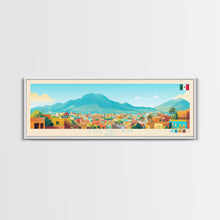 Load image into Gallery viewer, Culiacan, Mexico Panoramic Travel Poster Canvas Print, Culiacan, Mexico Painting, Mexico Art, Culiacan Panoramic Travel Art, Travel Painting
