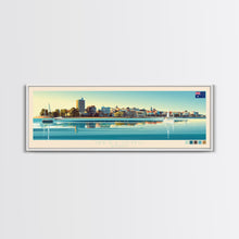 Carregar imagem no visualizador da galeria, Geelong, Australia Travel Poster Panoramic Canvas Print, Geelong, Australia Painting, Australia Art, Geelong Travel Art, Guest Room Painting
