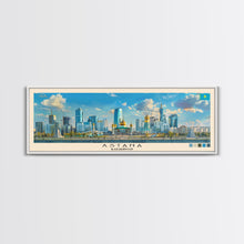 Carregar imagem no visualizador da galeria, Astana, Kazakhstan Panoramic Canvas Print, Astana, Kazakhstan Painting, Kazakhstan Art, Astana Travel Poster, Travel Art, Vacation Gift
