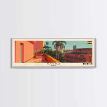 Carregar imagem no visualizador da galeria, Accra, Ghana Panoramic Canvas Print, Accra, Ghana Painting, Ghana Art, Accra Travel Poster, Travel Art, Guest Room Painting
