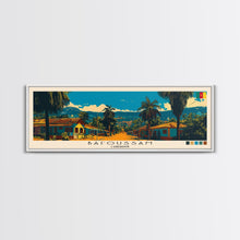 Carregar imagem no visualizador da galeria, Bafoussam, Cameroon Panoramic Canvas Print, Bafoussam, Cameroon Painting, Cameroon Art, Bafoussam Travel Poster, Travel Art, Living Room Painting
