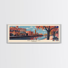 Cargar imagen en el visor de la galería, Bendigo, Australia Panoramic Canvas Print, Bendigo, Australia Painting, Australia Art, Bendigo Travel Poster, Travel Art, Guest Room Painting
