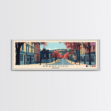 Load image into Gallery viewer, Bradford, England Panoramic Canvas Print, Bradford, England Painting, England Art, Bradford Travel Poster, Travel Art, Vacation Gift
