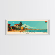 Carregar imagem no visualizador da galeria, Cape Coast, Ghana Panoramic Canvas Print, Cape Coast, Ghana Painting, Ghana Art, Cape Coast Travel Poster, Travel Art, Living Room Painting
