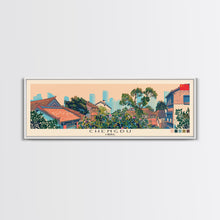 Cargar imagen en el visor de la galería, Chengdu, China Panoramic Canvas Print, Chengdu, China Painting, China Art, Chengdu Travel Poster, Travel Art, Vacation Gift
