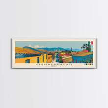 Cargar imagen en el visor de la galería, Chimalhuacan, Mexico Panoramic Canvas Print, Chimalhuacan, Mexico Painting, Mexico Art, Chimalhuacan Travel Poster, Travel Art, Living Room Painting
