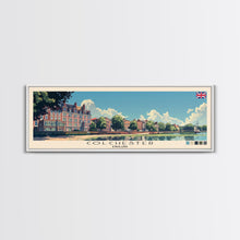 Load image into Gallery viewer, Colchester, England Panoramic Canvas Print, Colchester, England Painting, England Art, Colchester Travel Poster, Travel Art, Guest Room Painting
