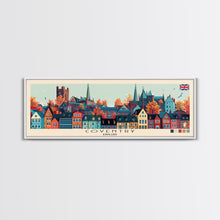Load image into Gallery viewer, Coventry, England Panoramic Canvas Print, Coventry, England Painting, England Art, Coventry Travel Poster, Travel Art, Living Room Painting
