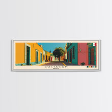 Load image into Gallery viewer, Culiacan, Mexico Panoramic Canvas Print, Culiacan, Mexico Painting, Mexico Art, Culiacan Travel Poster, Travel Art, Living Room Painting
