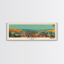 Load image into Gallery viewer, Dessie, Ethiopia Panoramic Canvas Print, Dessie, Ethiopia Painting, Ethiopia Art, Dessie Travel Poster, Travel Art, Housewarming Gift
