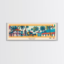 Load image into Gallery viewer, Divo, Ivory Coast Panoramic Canvas Print, Divo, Ivory Coast Painting, Ivory Coast Art, Divo Travel Poster, Travel Art, Living Room Painting
