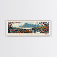 Load image into Gallery viewer, East Kilbride, Scotland Panoramic Canvas Print, East Kilbride, Scotland Painting, Scotland Art, East Kilbride Travel Poster, Travel Art, Housewarming Gift
