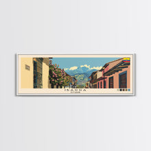 Load image into Gallery viewer, Ibarra, Ecuador Panoramic Canvas Print, Ibarra, Ecuador Painting, Ecuador Art, Ibarra Travel Poster, Travel Art, Housewarming Gift
