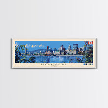 Carregar imagem no visualizador da galeria, Montreal, Canada Panoramic Canvas Print, Montreal, Canada Painting, Canada Art, Montreal Travel Poster, Travel Art, Guest Room Painting
