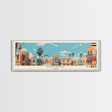 Cargar imagen en el visor de la galería, Mosul, Iraq Panoramic Canvas Print, Mosul, Iraq Painting, Iraq Art, Mosul Travel Poster, Travel Art, Housewarming Gift

