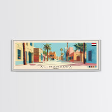 Carregar imagem no visualizador da galeria, al-Mansura, Egypt Panoramic Canvas Print, al-Mansura, Egypt Painting, Egypt Art, al-Mansura Travel Poster, Travel Art, Vacation Gift
