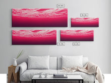 Load image into Gallery viewer, Beneath a pink ocean, cool abstract art fuchsia, Framed Canvas Print, Ready To Hang Wall Art, Framed Wall Art
