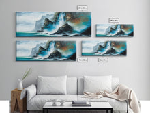 Carregar imagem no visualizador da galeria, Fantasy Waterfall Canvas Print - Panoramic Landscape Painting - Perfect for Living Room and Bedroom Decor
