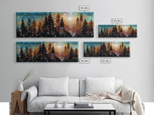 Carregar imagem no visualizador da galeria, Abstract Painting Of A Forest Fire, Canvas Print, Framed Canvas Art, Living Room Decor, Above Sofa Painting, Centerpiece Art
