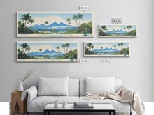 Carregar imagem no visualizador da galeria, American Samoa National Park, Panoramic Samoa Travel Art, National Park Print, Minimalist Travel Art, Midcentury Modern Style Landscape
