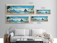 Carregar imagem no visualizador da galeria, American Samoa National Park, Panoramic Samoa Travel Art, National Park Print, Minimalist Travel Art, Midcentury Modern Style Landscape
