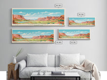 Carregar imagem no visualizador da galeria, Canyonlands National Park, Panoramic Utah Travel Art, National Park Print, Minimalist Travel Art, Midcentury Modern Style Landscape
