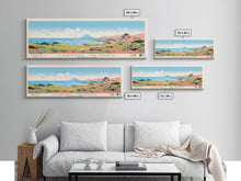 Cargar imagen en el visor de la galería, Channel Islands National Park Panoramic California Travel Art, National Park Print, Minimalist Travel Art, Midcentury Modern Style Landscape
