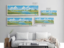 Carregar imagem no visualizador da galeria, Everglades National Park, Panoramic Florida Travel Art, National Park Print, Minimalist Travel Art, Midcentury Modern Style Landscape
