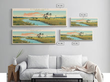 Carregar imagem no visualizador da galeria, Everglades National Park, Panoramic Florida Travel Art, National Park Print, Minimalist Travel Art, Midcentury Modern Style Landscape
