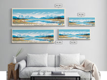 Load image into Gallery viewer, Gates Of The Arctic National Park Panoramic Alaska Travel Art, National Park Print, Minimalist Travel Art, Midcentury Modern Style Landscape
