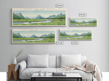 Load image into Gallery viewer, Gates Of The Arctic National Park Panoramic Alaska Travel Art, National Park Print, Minimalist Travel Art, Midcentury Modern Style Landscape

