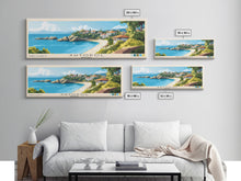 Carregar imagem no visualizador da galeria, Ahtopol, Bulgaria Panoramic Beach Print, Vacation Gift, Bulgaria Wall Art, Beach Painting, Beach Decor, Beach Painting
