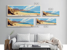 Carregar imagem no visualizador da galeria, Ain Sokhna, Egypt Panoramic Print, Vacation Gift, Egypt Wall Art, Beach Painting, Beach Decor, Large Wall Art, Wood Frame Art
