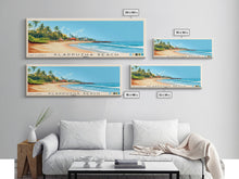 Carregar imagem no visualizador da galeria, Alappuzha Beach, India Panoramic Print, Vacation Gift, India Wall Art, Beach Painting, Beach Decor, Large Wall Art, Wood Frame Art

